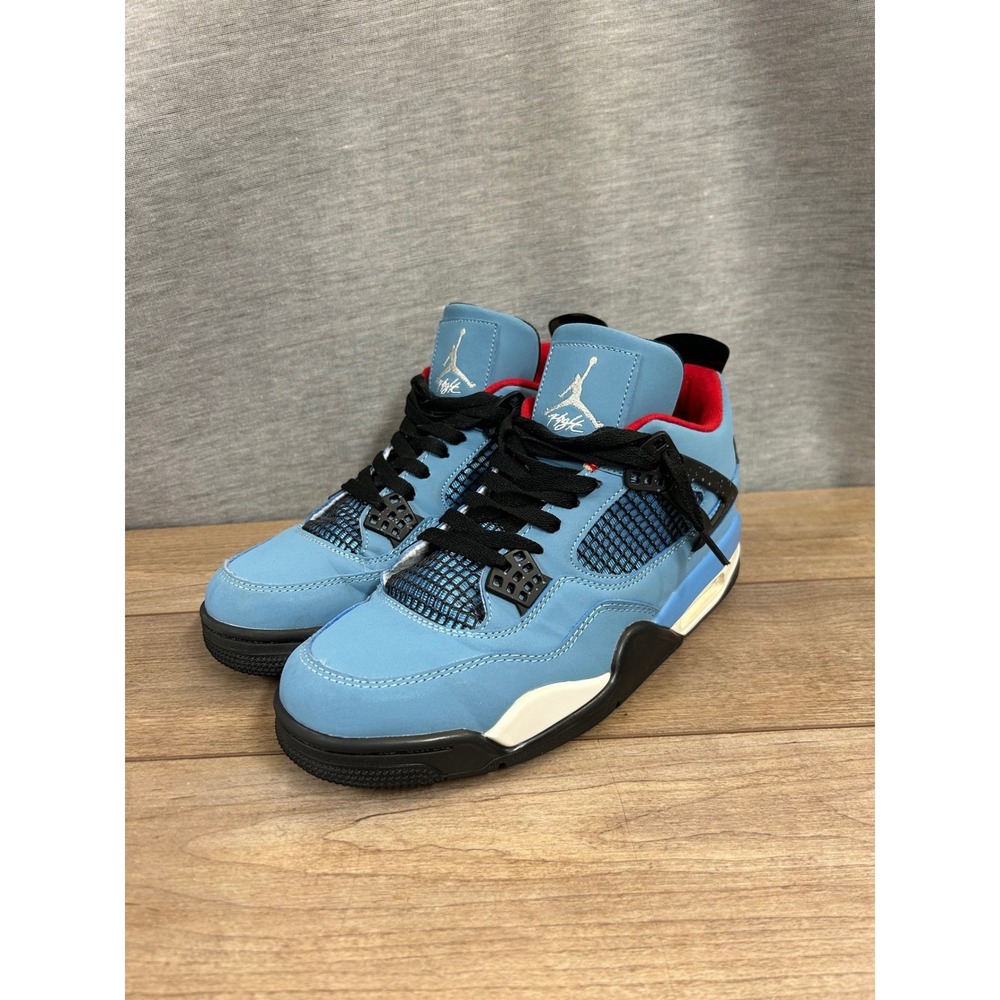 Jordan 4 Retro Travis Scott Cactus Jack University Blue 308497-406 Mens 8.5